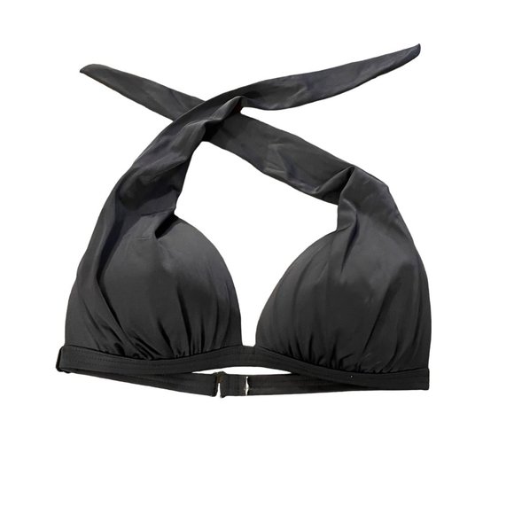 VENUS Other - Venus Women's Black Halter Bikini Top size DD neck ties lined cups wireless